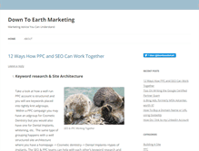 Tablet Screenshot of downtoearthmarketing.com